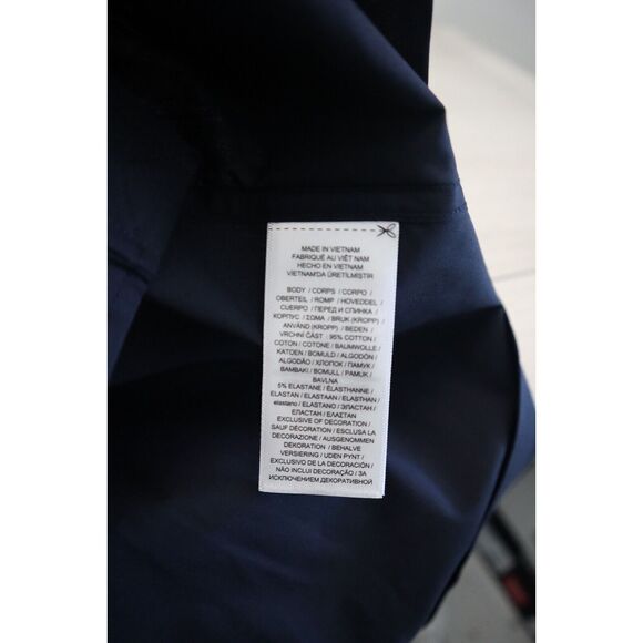 Lauren Ralph Lauren Women's Sz XS Navy Non-Iron Straight-Fit L/S Shirt - Picture 7 of 11